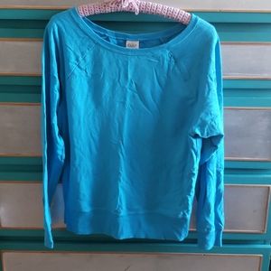 Bright blue Activewear sweater with zipper